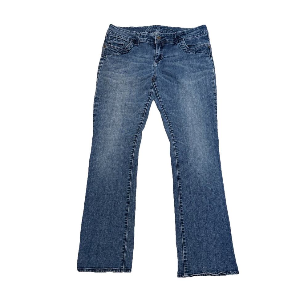 Vintage 90s/Y2K dELiA*s Morgan Jeans 13/14 R Mid Rise Bootcut Cotton Stretch